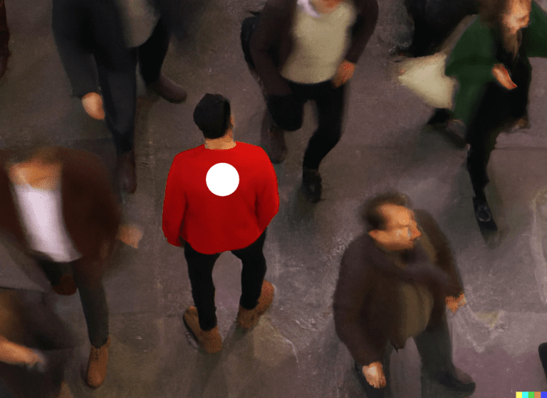 Illustration IA recrutement donateurs face à face