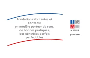 Fondations abritrantes abritees rapport IGA 2023