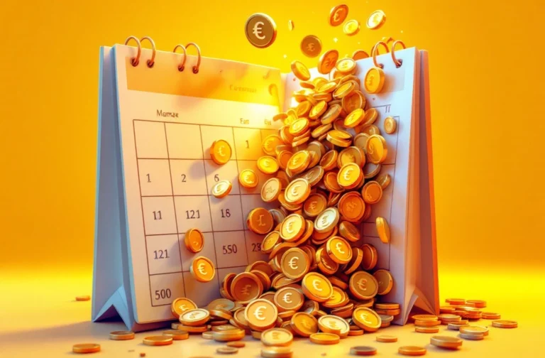 décret don jours congés (image IA avec un calendrier et des euros)